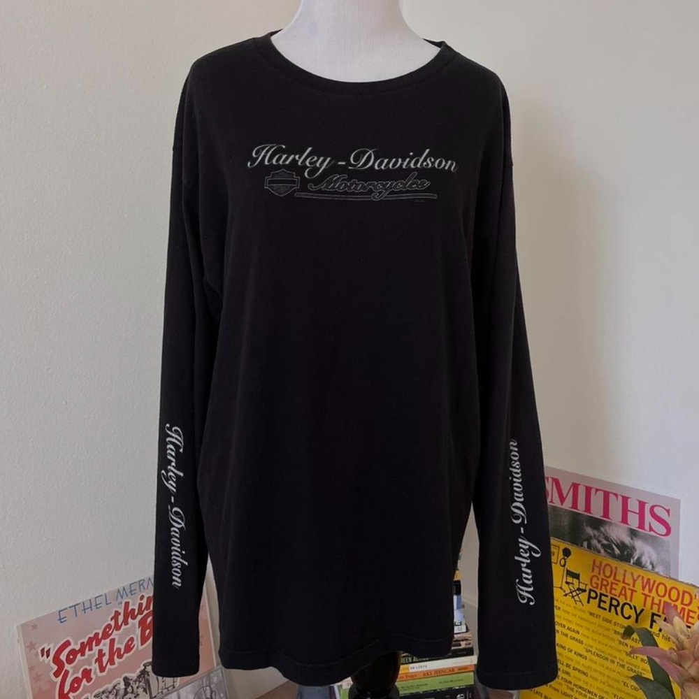 Vintage Harley-Davidson Black Long Sleeve Unisex Shirt